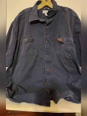 Carhartt Dark Navy Short-Sleeve Work Shirt